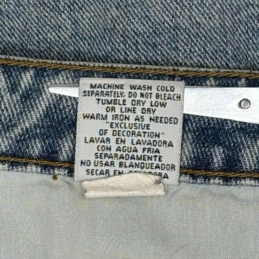 L.E.I. Denim Vintage Mini Skirt Women's 11 Blue